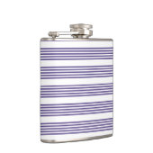 Ultraviolet en wit vijf strips heupfles (Rechts)