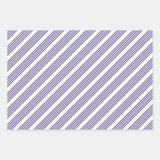 Ultraviolet en wit vijf strips inpakpapier vel (Voorkant 2)