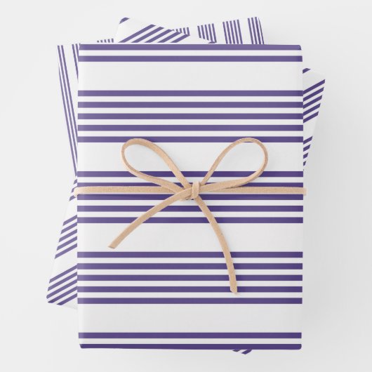 Ultraviolet en wit vijf strips inpakpapier vel (In situ)