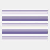 Ultraviolet en wit vijf strips inpakpapier vel (Voorkant)