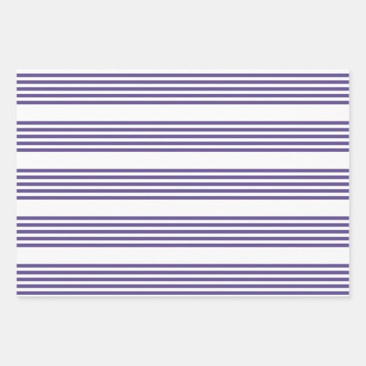 Ultraviolet en wit vijf strips inpakpapier vel (Voorkant)