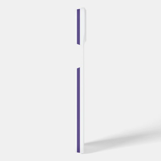 Ultraviolet en wit vijf strips iPhone hoesje (Rechterkant)