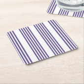 Ultraviolet en wit vijf strips kartonnen onderzetters (Schuin)