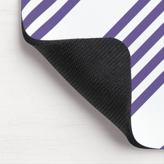 Ultraviolet en wit vijf strips muismat (Hoek)