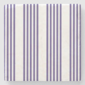 Ultraviolet en wit vijf strips stenen onderzetter (Voorkant)