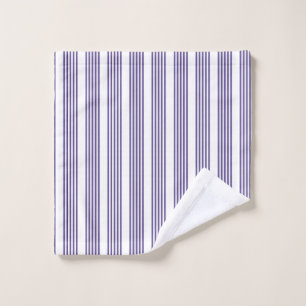 Ultraviolet en wit vijf strips washandje