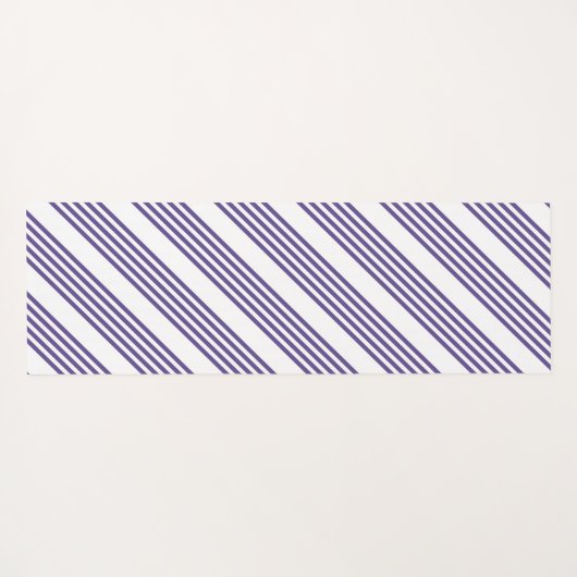 Ultraviolet en wit vijf strips yogamat (Achterkant (horizontaal))