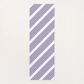 Ultraviolet en wit vijf strips yogamat (Achterkant)
