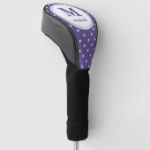 Ultraviolet | Golf | DOT gepersonaliseerd monogram Golfheadcover (Schuin)