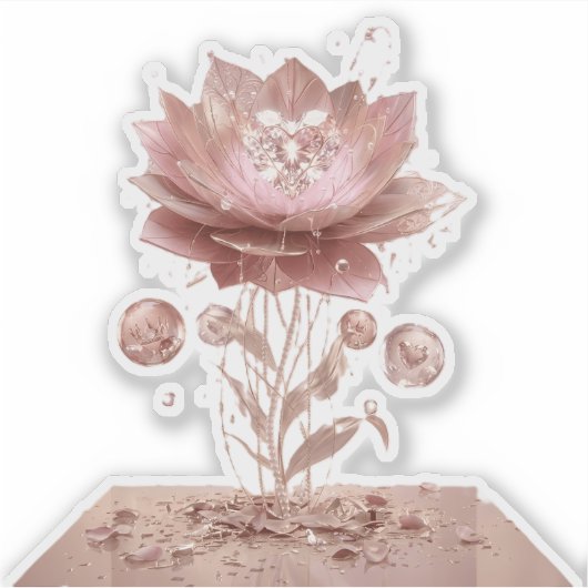 Ultraviolet Infinite Neon Blossom Vinyl Sticker (Voorkant)