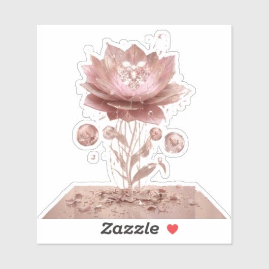 Ultraviolet Infinite Neon Blossom Vinyl Sticker (Vel)