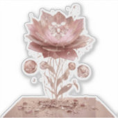 Ultraviolet Oneindige Neon Bloem Vinyl Sticker (Voorkant)