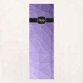 Ultraviolet paars-geometriemnetpatroon Monogram Yogamat (Voorkant)