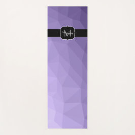 Ultraviolet paars-geometriemnetpatroon Monogram Yogamat