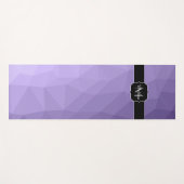 Ultraviolet paars-geometriemnetpatroon Monogram Yogamat (Voorkant (horizontaal))
