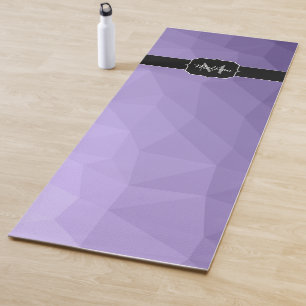 Ultraviolet paars-geometriemnetpatroon Monogram Yogamat