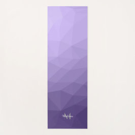 Ultraviolet paars-geometriemnetpatroon Monogram Yogamat