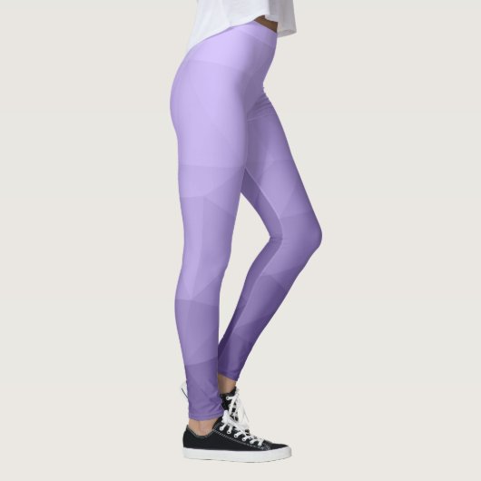 Ultraviolet paars maaspatroon leggings (Rechts)