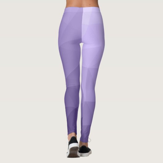 Ultraviolet paars maaspatroon leggings (Achterkant)