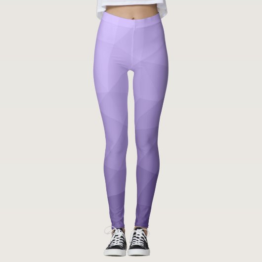Ultraviolet paars maaspatroon leggings (Voorkant)