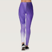 Ultraviolet paarse abstracte kunst leggings (Achterkant)