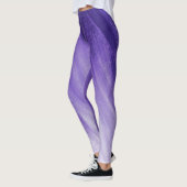Ultraviolet paarse abstracte kunst leggings (Links)