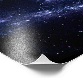 Ultraviolet Paarse Andromeda Galaxy Space Foto Afdruk (Hoek)