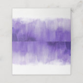 Ultraviolet paarse bruiloft gast plaats kaarten plaatskaartje (Buitenkant ongevouwen)