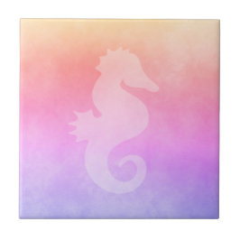 Ultraviolet perzik paars goudgradiënt tegeltje