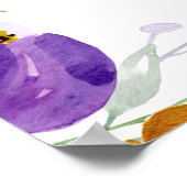 Ultraviolet roze goudpleisters Welkomstbord voor b Poster (Hoek)