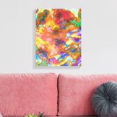 Ultraviolet stuifmeel canvas afdruk (Insitu (Woonkamer))