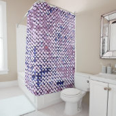 Ultraviolet vivid sequin glitter giny texture. Gl Douchegordijn (In situ)