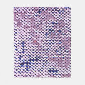 Ultraviolet vivid sequin glitter giny texture. Gl Fleece Deken (Voorkant)