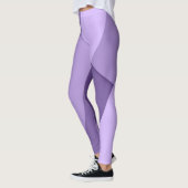 ultraviolette paarse moderne geometrische lijnen leggings (Links)