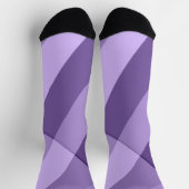 ultraviolette paarse moderne geometrische lijnen sokken (Top)