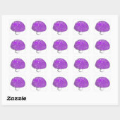 Ultraviolette paddenstoel schimmel Shroom Vierkante Sticker (Vel)