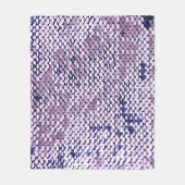 Ultraviolette Sequin: Glitter glanzende textuur. Fleece Deken (Voorkant)