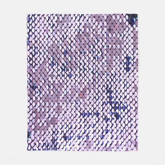 Ultraviolette Sequin: Glitter glanzende textuur. Fleece Deken (Voorkant)