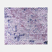 Ultraviolette Sequin: Glitter glanzende textuur. Fleece Deken (Voorkant (Horizontaal))