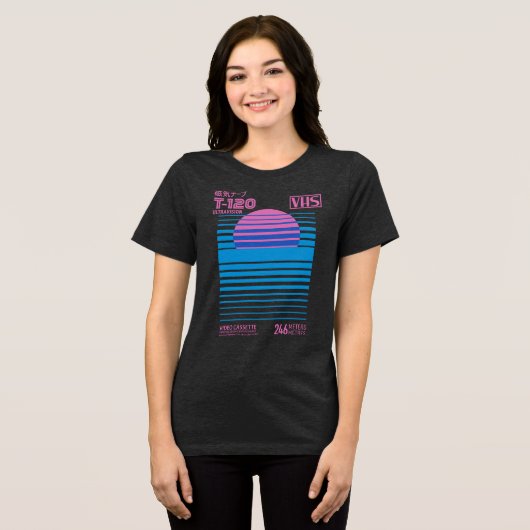 Ultravision Vaporwave V02 Tri-Blend Shirt (Voorkant volledig)