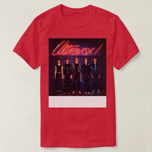 Ultravox debuutalbum uit 1977 t-shirt (Design voorkant)