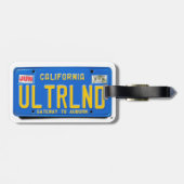 ULTRLND: CA 1974 Blue License Bord Bagagelabel (Achterkant horizontaal)