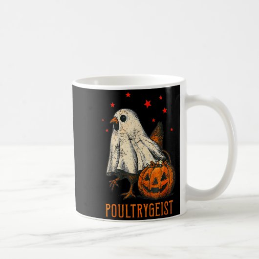 Ultrygeist Funny Halloween Chicken Ghost Costume P Koffiemok (Rechts)