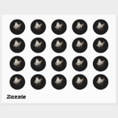 Ultrygeist Kip, Kip Geest, Grappige Halloween Ronde Sticker (Vel)