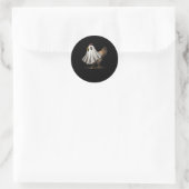 Ultrygeist Kip, Kip Geest, Grappige Halloween Ronde Sticker (Tas)