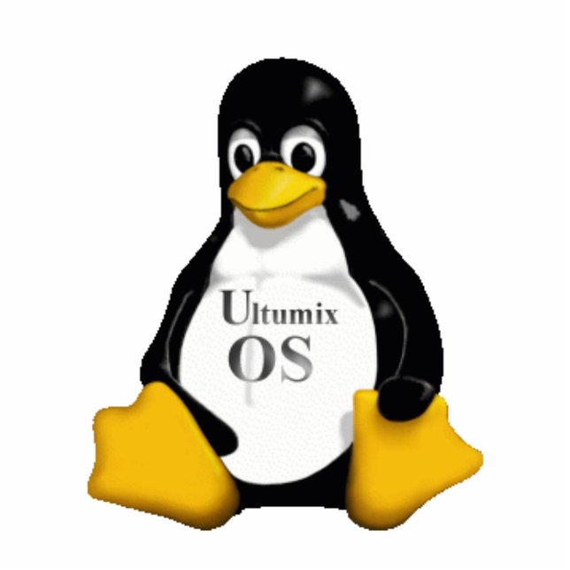 Ultumix Linux TUX-sculptuur Staand Fotobeeldje (Voorkant)