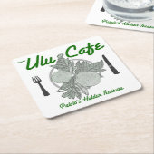 Ulu Cafe-onderzetters voor eenmalig gebruik Kartonnen Onderzetters (Schuin)