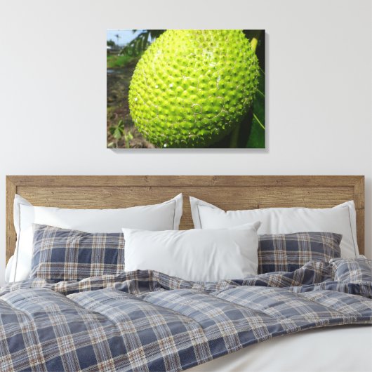 Ulu of broodvrucht canvas afdruk (Insitu (Slaapkamer))