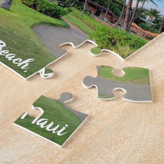 Ulua Beach Maui Palm Trees Legpuzzel (Zijkant)