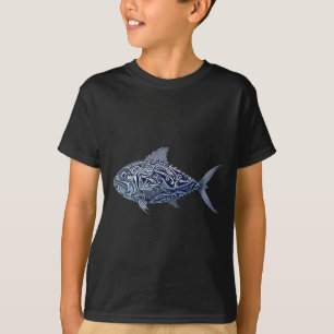 Ulua Vissende Hawaiiaanse - Hawaiiaanse Tribyl 1 T-shirt